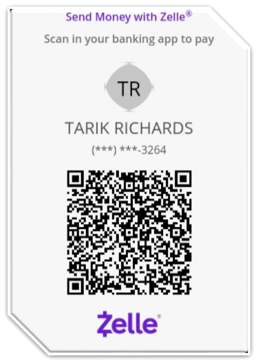 Scan Zelle QR-Code To Purchase Our Affiliate Crowdfunding E-Book Guide!